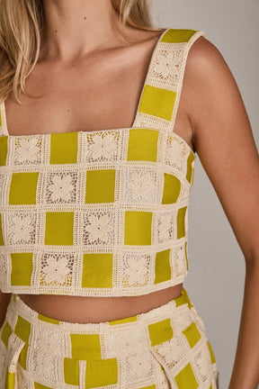 ENGLISH FACTORY - The Bria Crochet Top - TOPS available at Objectrare