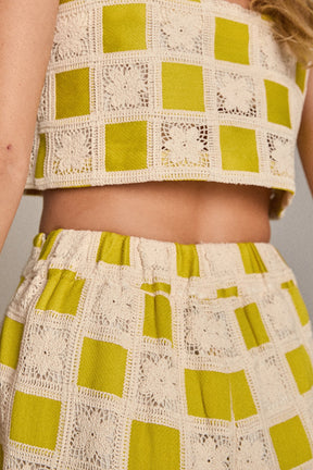 ENGLISH FACTORY - The Bria Crochet Pants - PANTS available at Objectrare