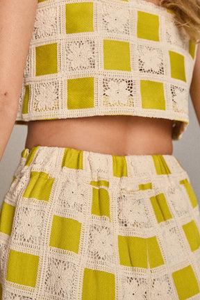 ENGLISH FACTORY - The Bria Crochet Top - TANK TOPS available at Objectrare