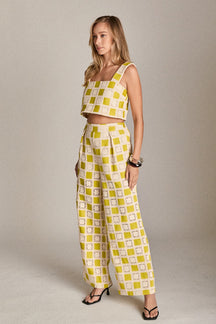 ENGLISH FACTORY - The Bria Crochet Pants - PANTS available at Objectrare