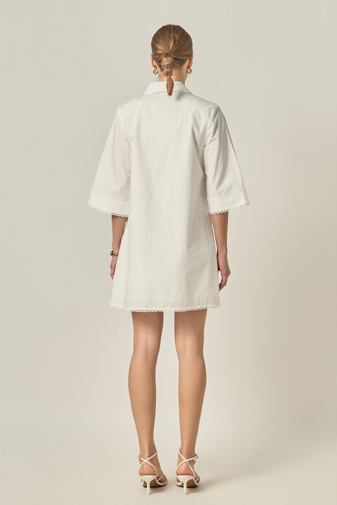 ENGLISH FACTORY - Lace Reverie Mini Dress - DRESSES available at Objectrare