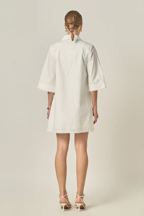 ENGLISH FACTORY - Lace Reverie Mini Dress - DRESSES available at Objectrare