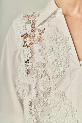ENGLISH FACTORY - Lace Reverie Mini Dress - DRESSES available at Objectrare