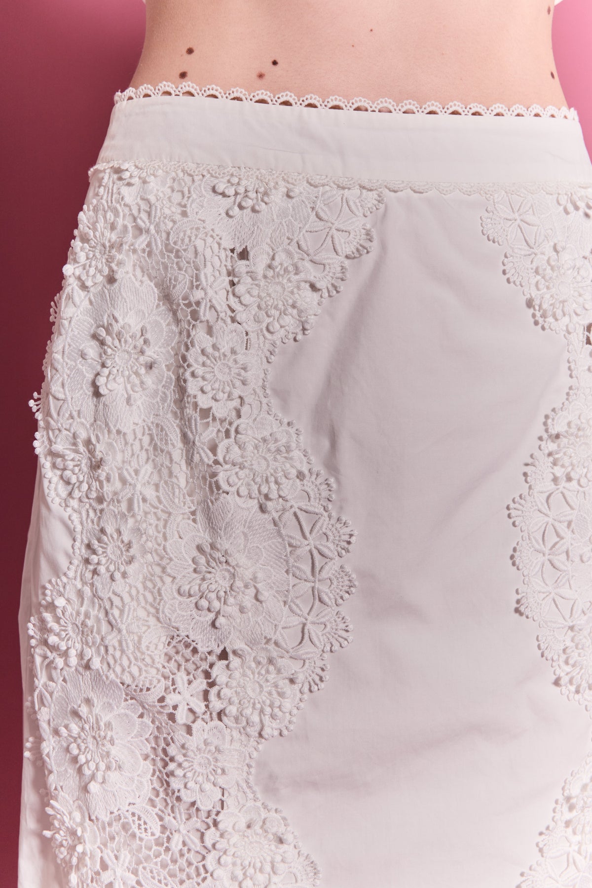 ENGLISH FACTORY - Lace Cascade Midi - SKIRTS available at Objectrare
