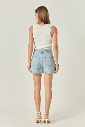 ENGLISH FACTORY - Denim Skort - SKORTS available at Objectrare
