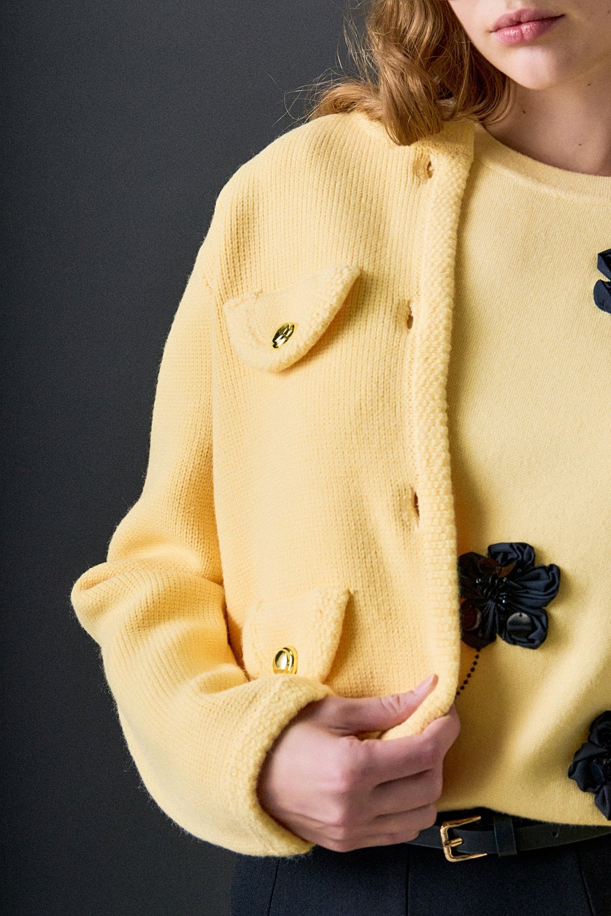 ENGLISH FACTORY - Round Hem Cardigan - SWEATERS & KNITS available at Objectrare