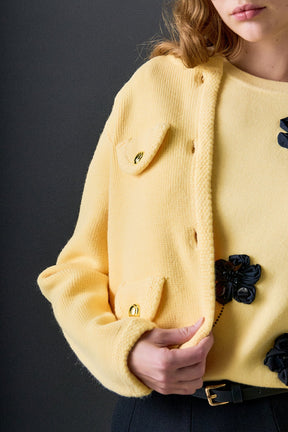 ENGLISH FACTORY - Round Hem Cardigan - SWEATERS & KNITS available at Objectrare