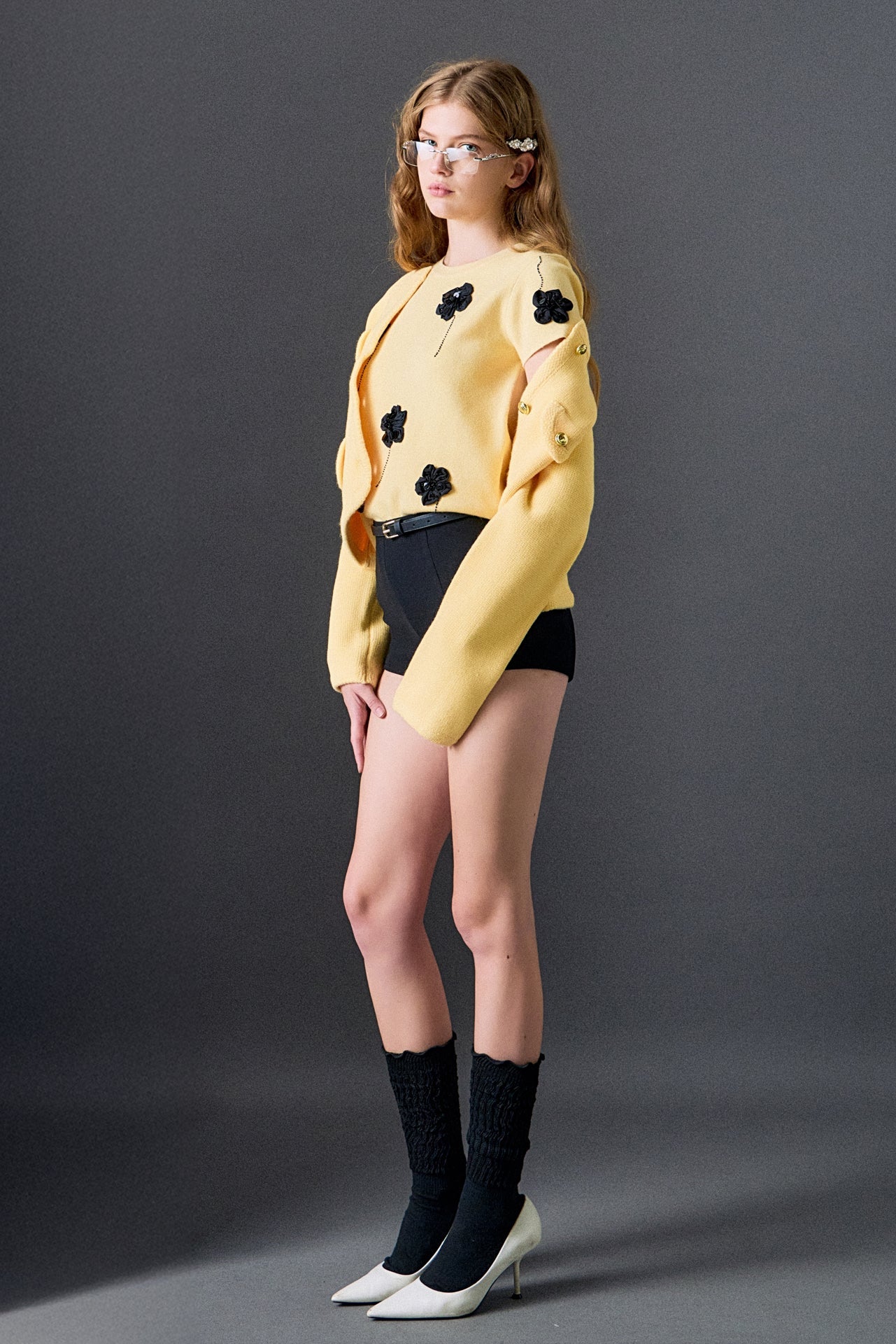 ENGLISH FACTORY - Round Hem Cardigan - SWEATERS & KNITS available at Objectrare