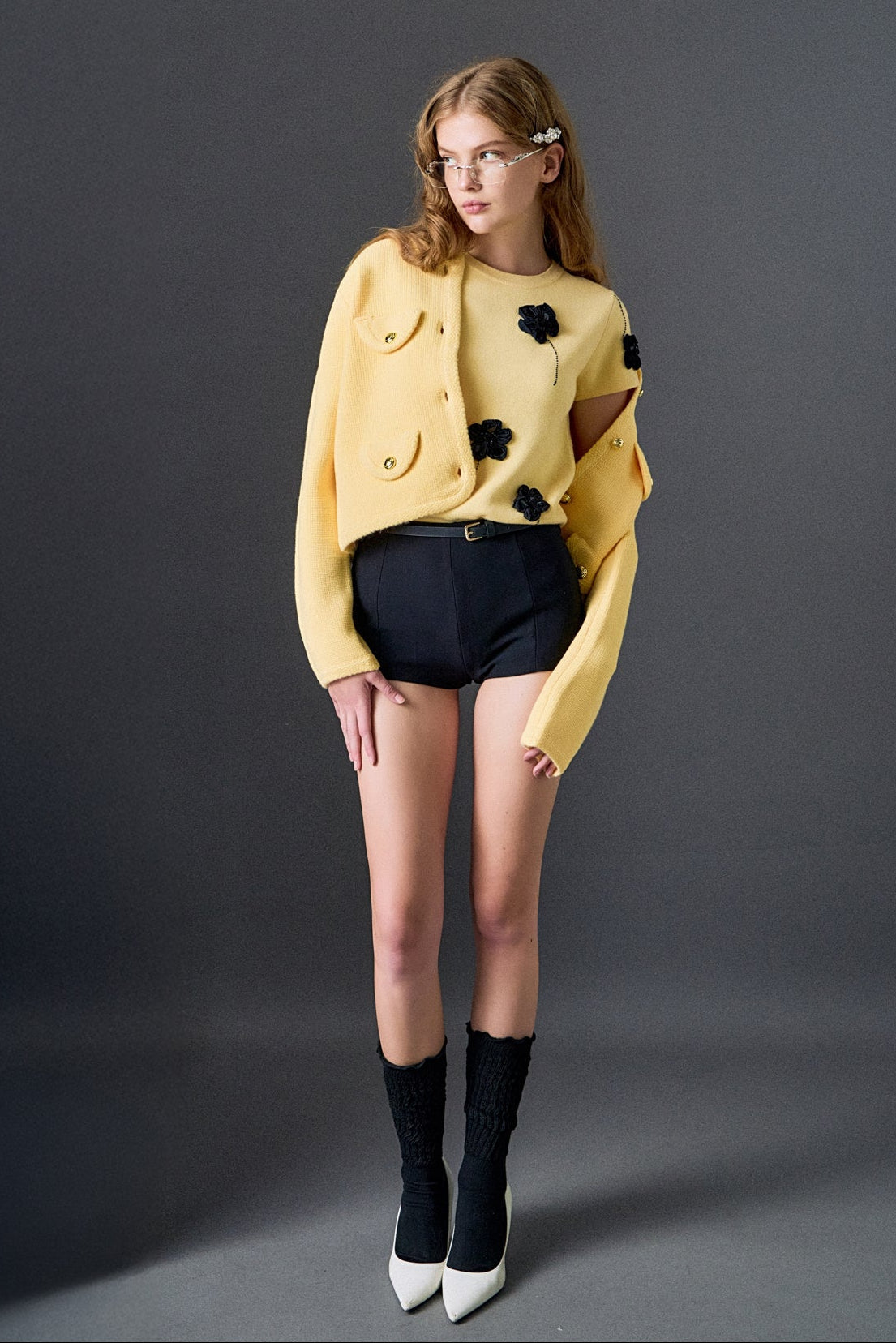 ENGLISH FACTORY - Round Hem Cardigan - SWEATERS & KNITS available at Objectrare