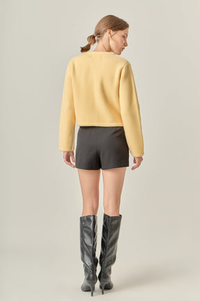 ENGLISH FACTORY - Round Hem Cardigan - SWEATERS & KNITS available at Objectrare