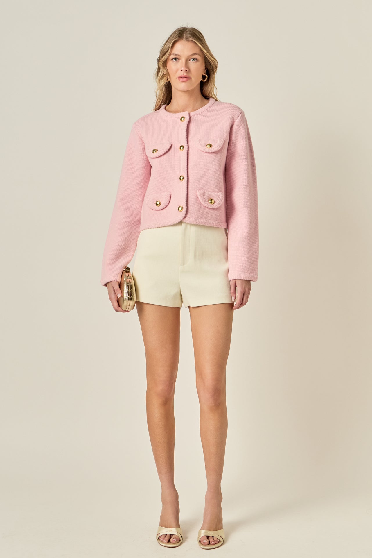 ENGLISH FACTORY - Round Hem Cardigan - SWEATERS & KNITS available at Objectrare