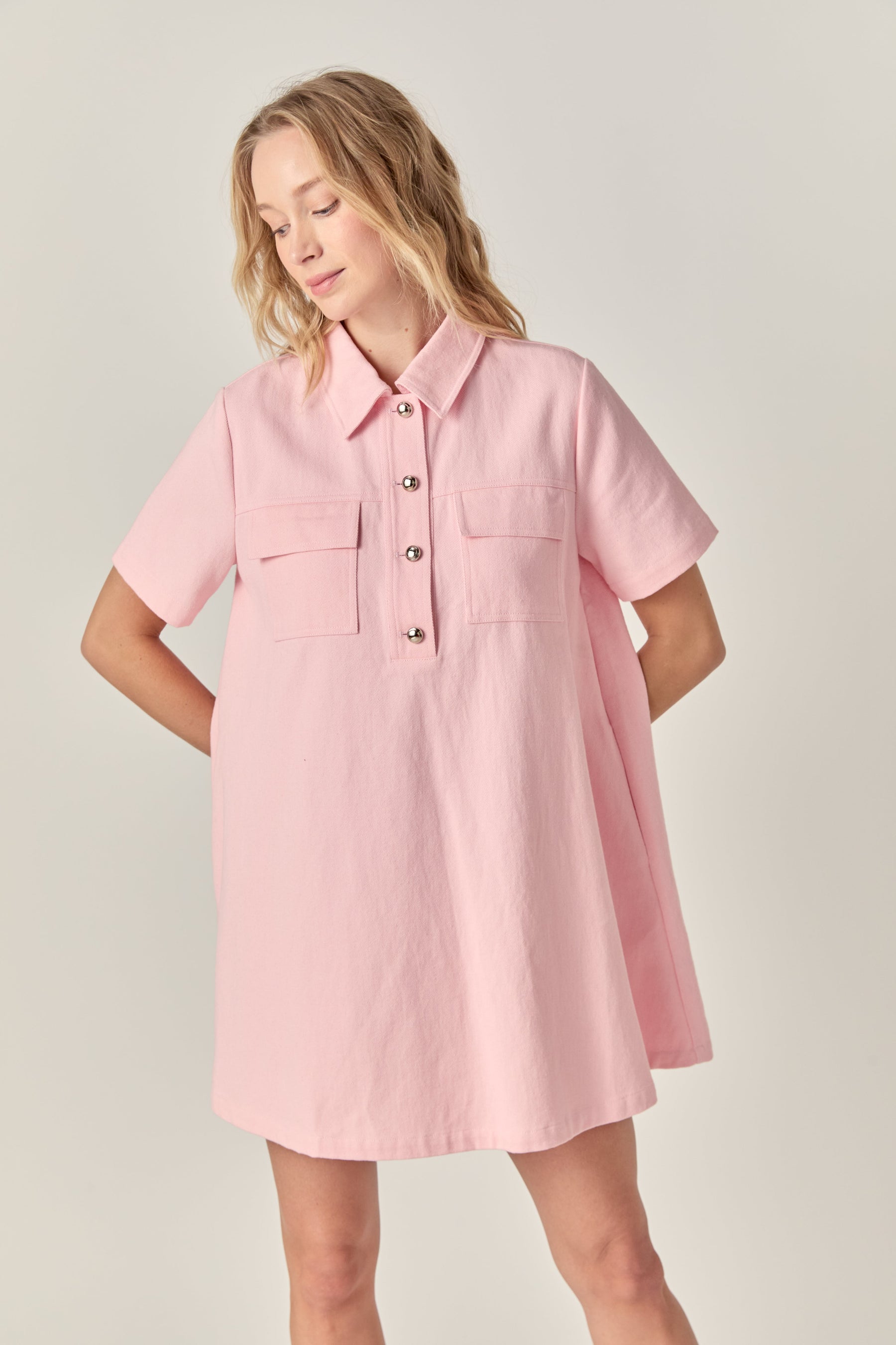 ENGLISH FACTORY - The Poppy Denim Mini Dress - DRESSES available at Objectrare