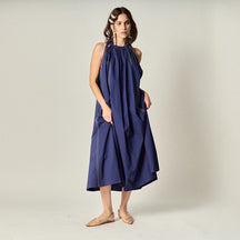 ENGLISH FACTORY - Halter Neck Tie Midi Dress - DRESSES available at Objectrare