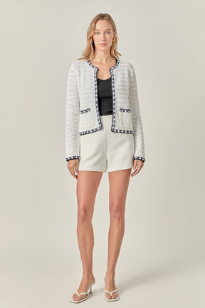 ENGLISH FACTORY - Coastal Stitch Cardigan - SWEATERS & KNITS available at Objectrare