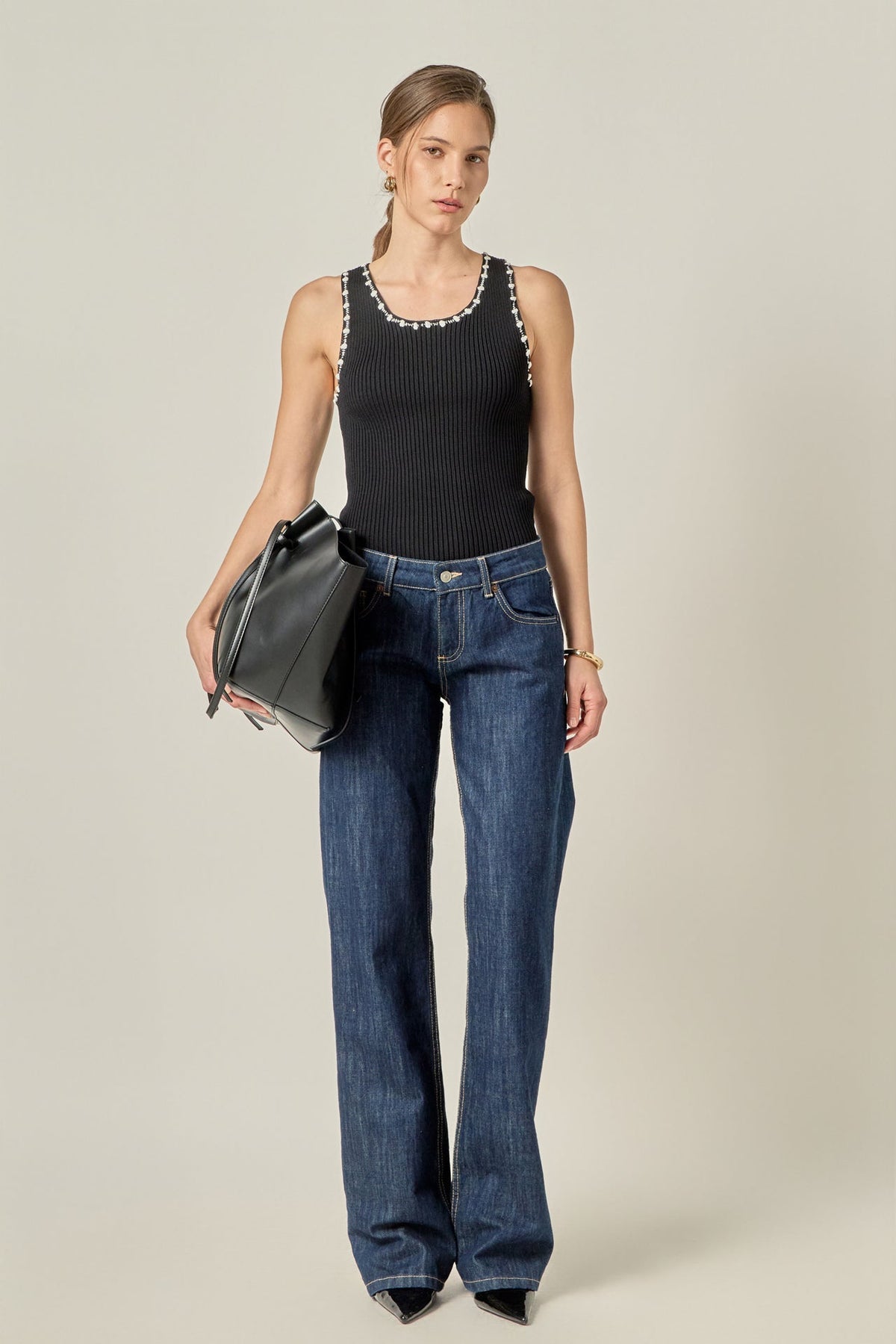 ENGLISH FACTORY - Crochet Sleeveless Top - TOPS available at Objectrare