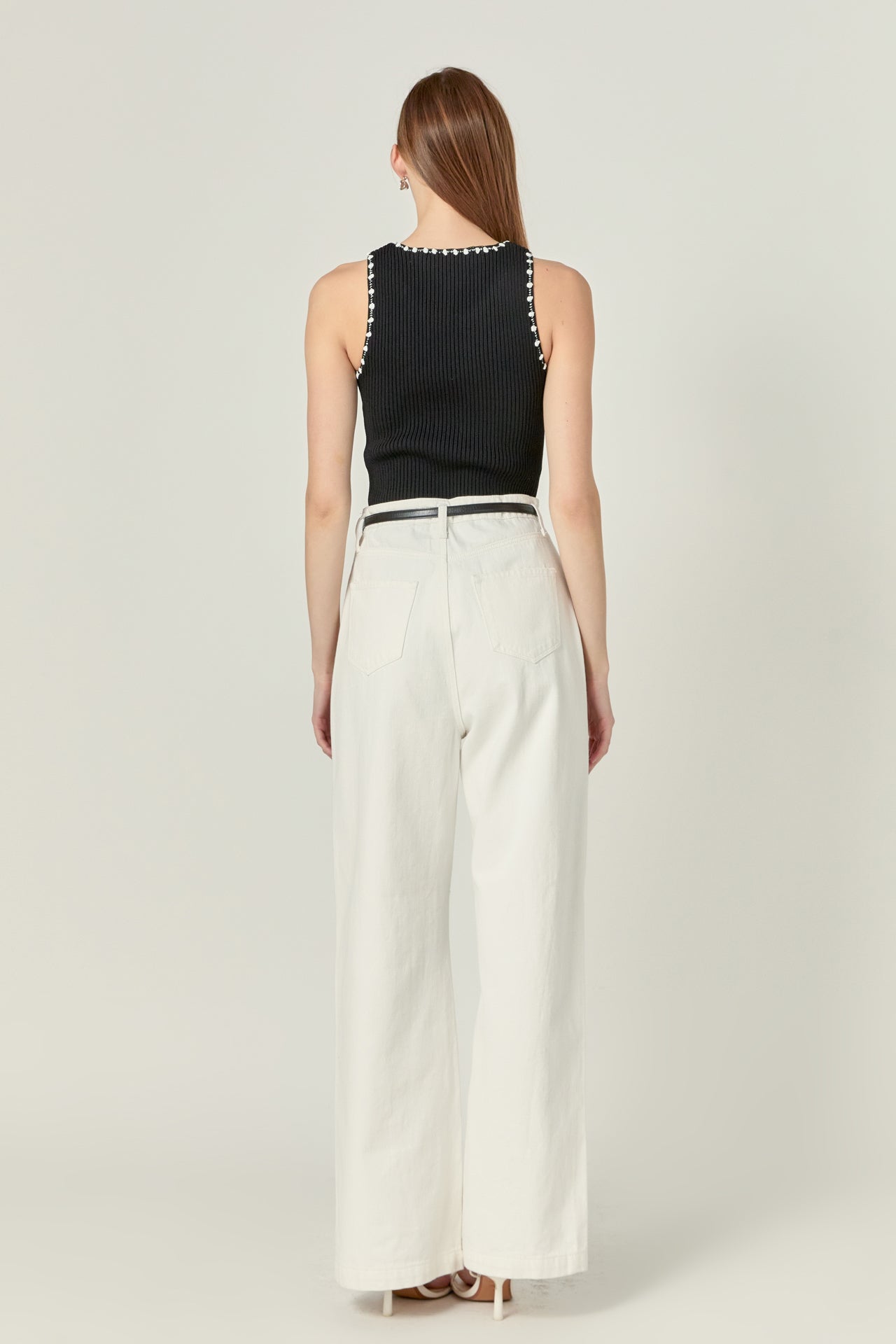 ENGLISH FACTORY - Crochet Sleeveless Top - TOPS available at Objectrare
