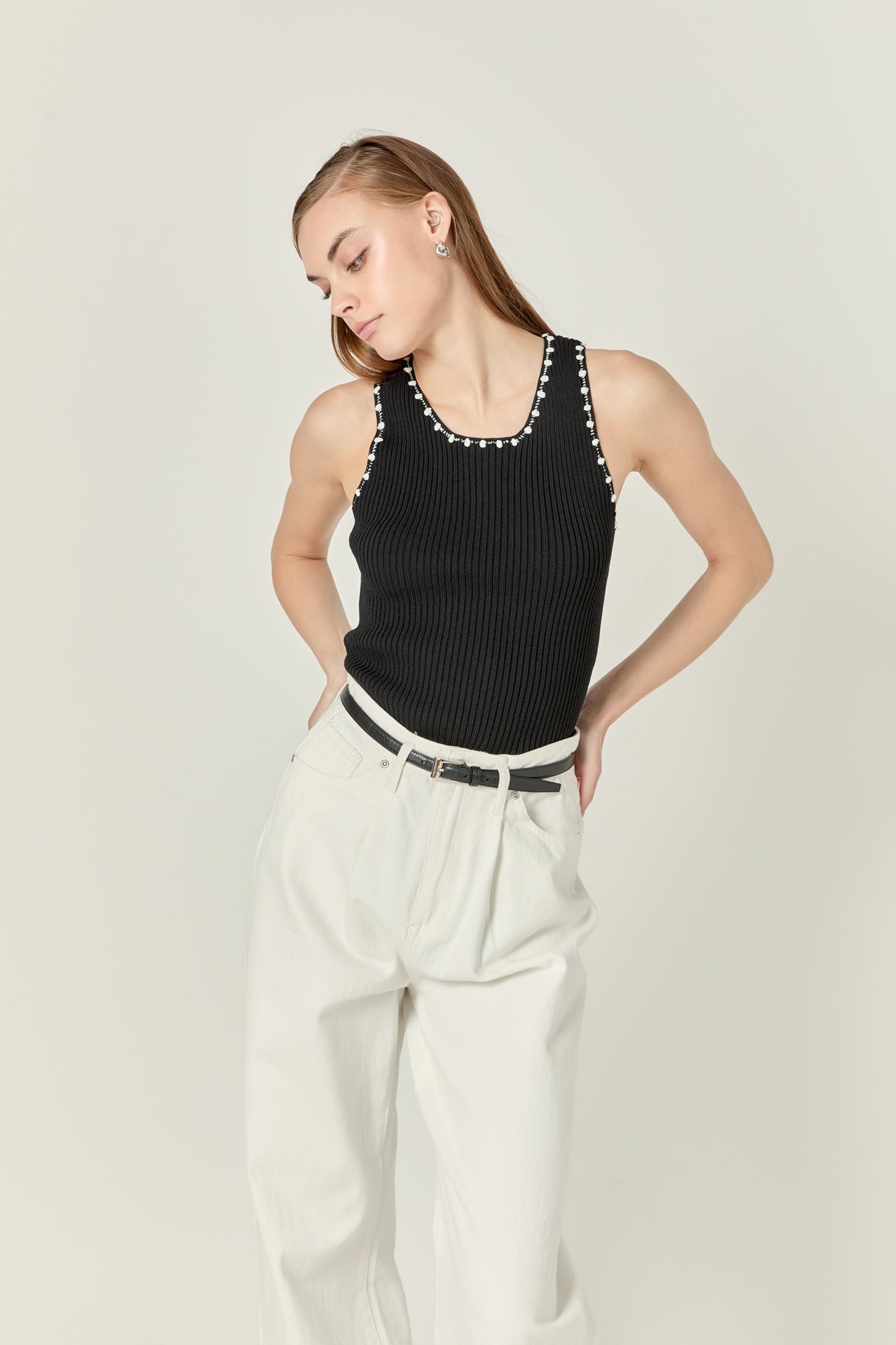 ENGLISH FACTORY - English Factory - Crochet Sleeveless - TOPS available at Objectrare