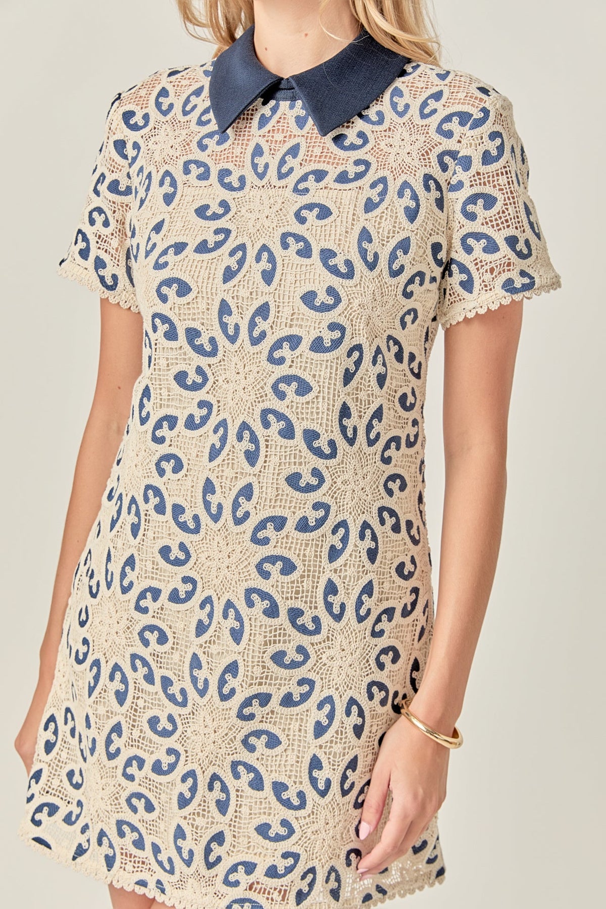 ENGLISH FACTORY - The Colette Crochet Dress - DRESSES available at Objectrare