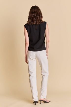 ENGLISH FACTORY - Soft Glimmer Bow Top - TOPS available at Objectrare
