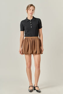 ENGLISH FACTORY - Balloon Mini Skirt - SKIRTS available at Objectrare