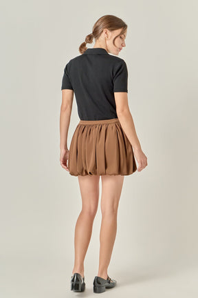 ENGLISH FACTORY - Balloon Mini Skirt - SKIRTS available at Objectrare