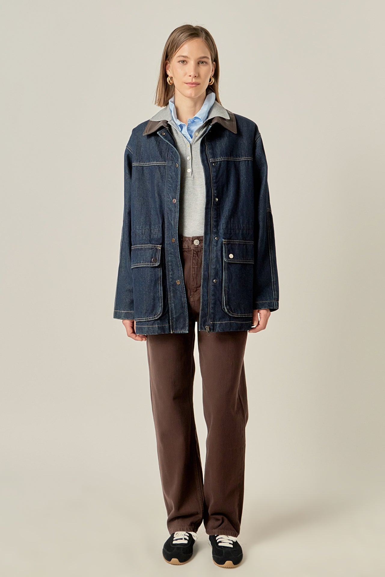 ENGLISH FACTORY - Denim Work Jacket - JACKETS available at Objectrare