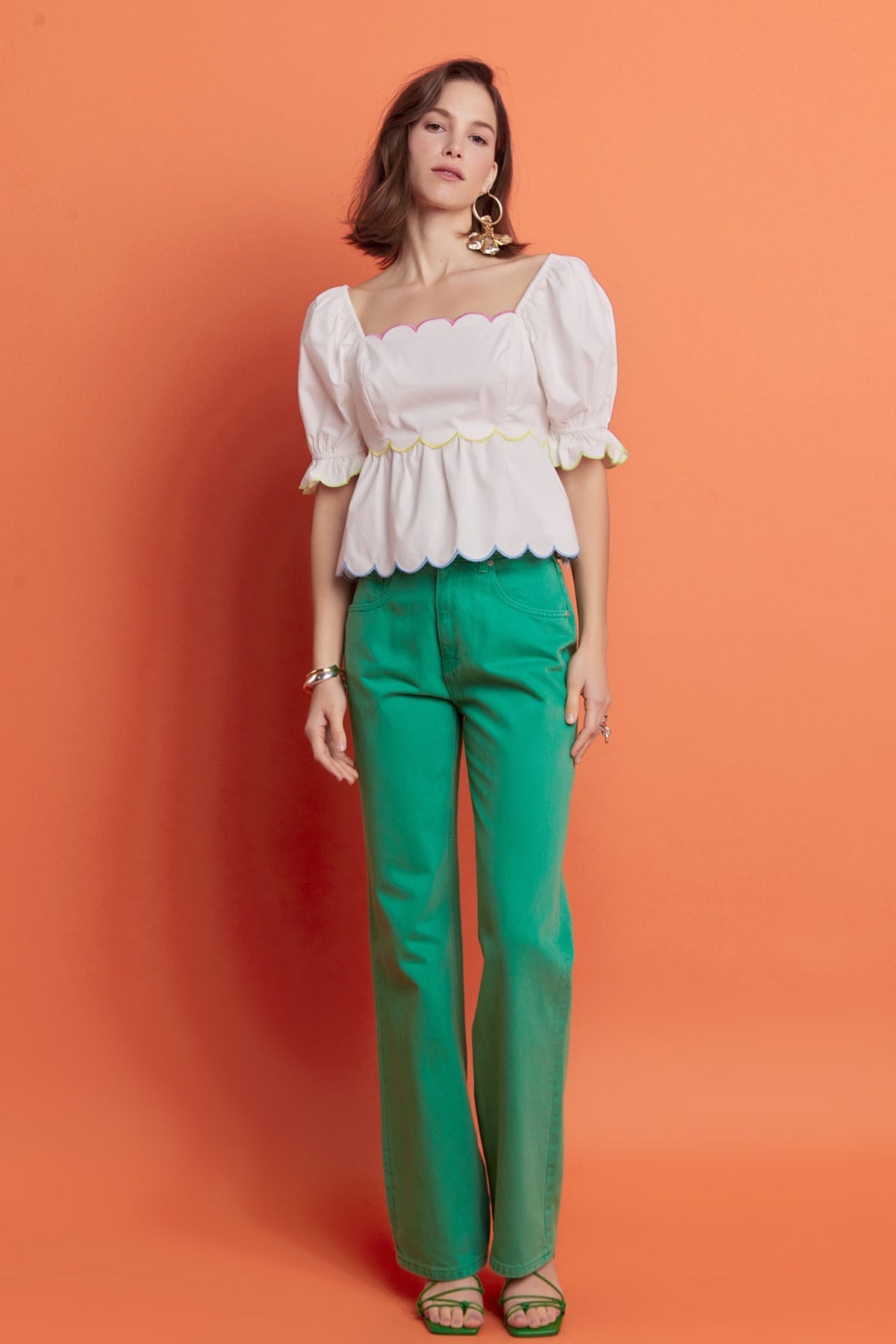ENGLISH FACTORY - Scallop Top - TOPS available at Objectrare