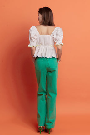 ENGLISH FACTORY - Scallop Top - TOPS available at Objectrare