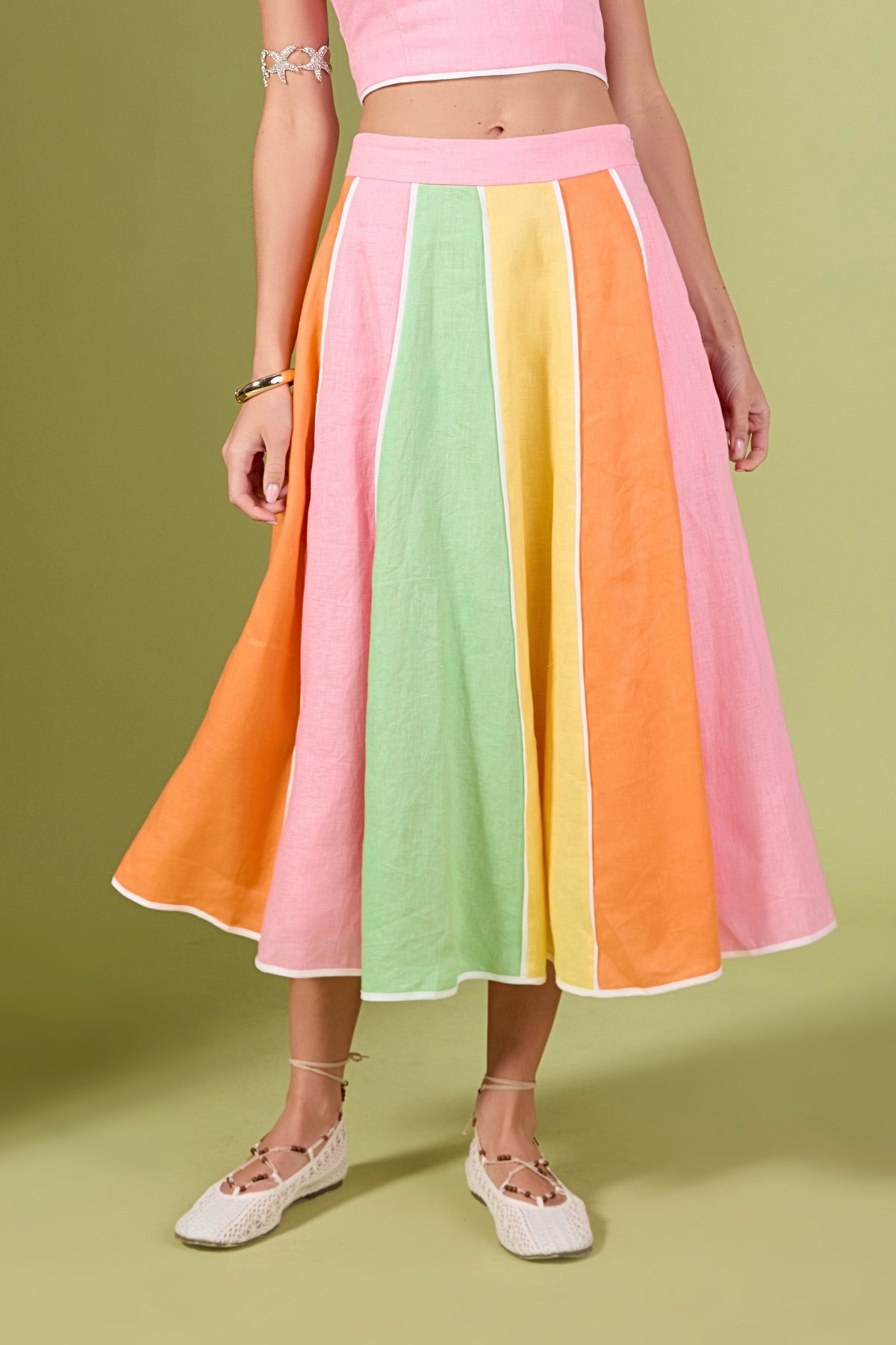 The Aurora Colorblock Skirt