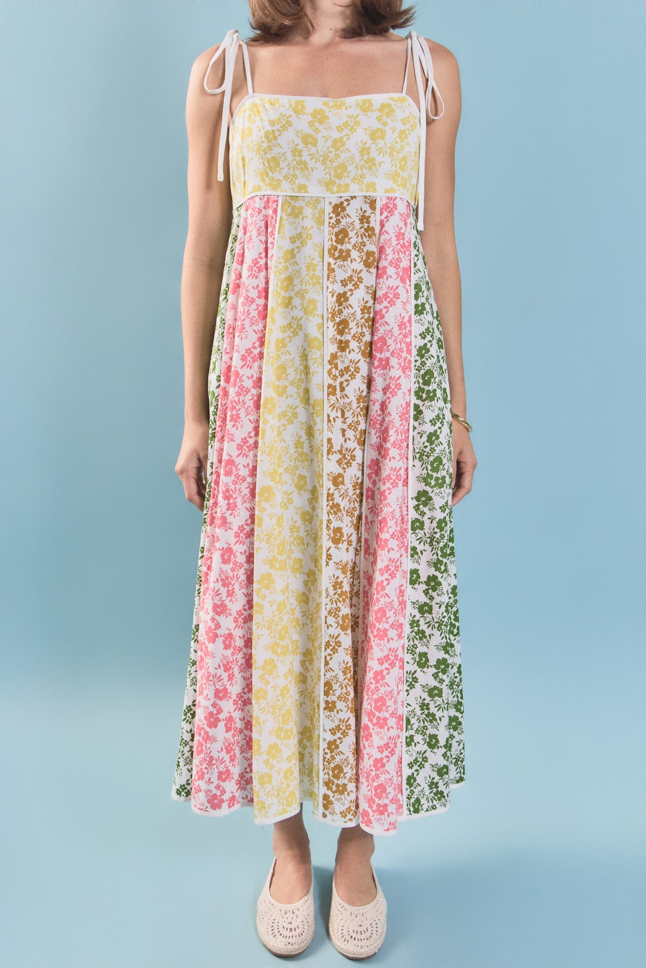 ENGLISH FACTORY - Maisie Colorblock Midi Dress - DRESSES available at Objectrare