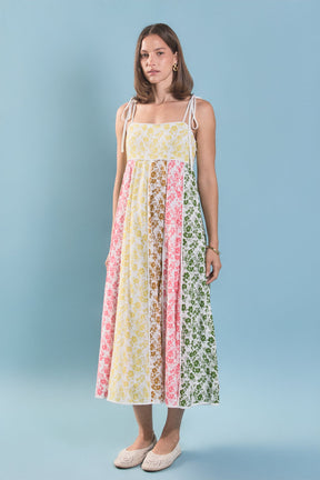 ENGLISH FACTORY - Maisie Colorblock Midi Dress - DRESSES available at Objectrare