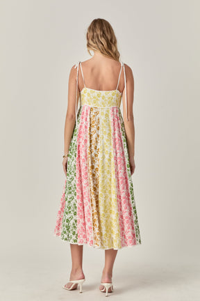 ENGLISH FACTORY - Maisie Colorblock Midi Dress - DRESSES available at Objectrare
