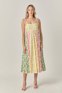 ENGLISH FACTORY - Maisie Colorblock Midi Dress - DRESSES available at Objectrare