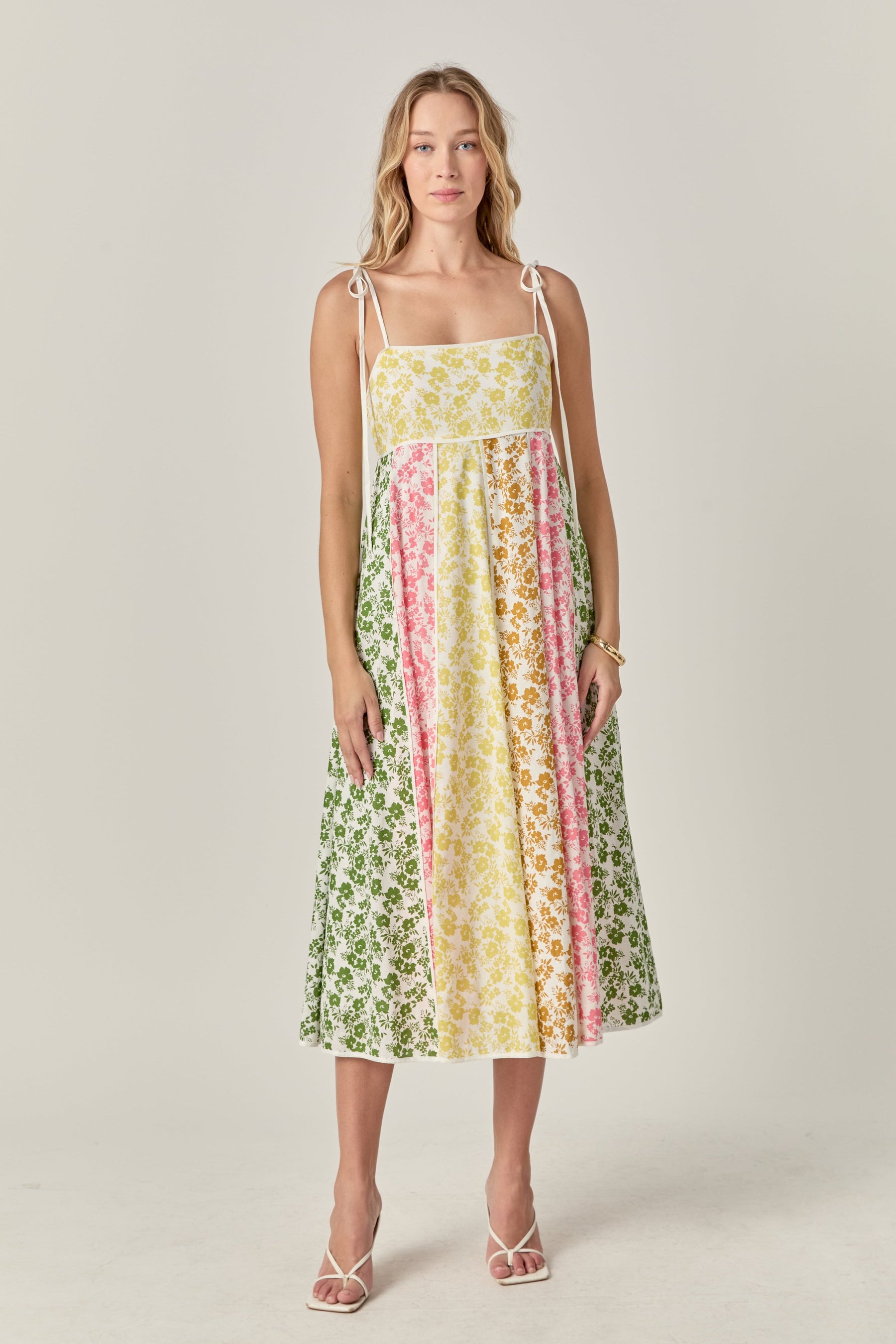 ENGLISH FACTORY - Maisie Colorblock Midi Dress - DRESSES available at Objectrare