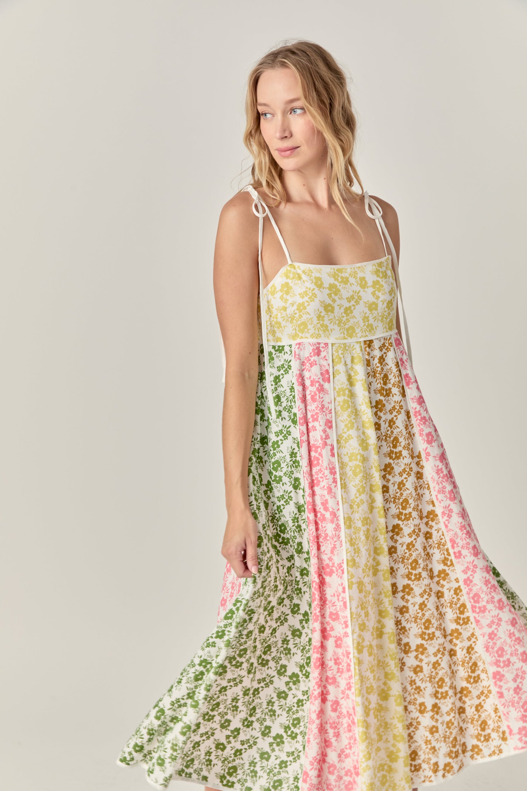 ENGLISH FACTORY - Maisie Colorblock Midi Dress - DRESSES available at Objectrare