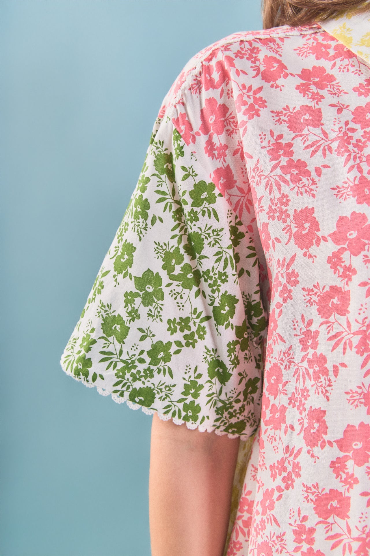 ENGLISH FACTORY - Maisie Colorblock Button-Up Shirt - TOPS available at Objectrare