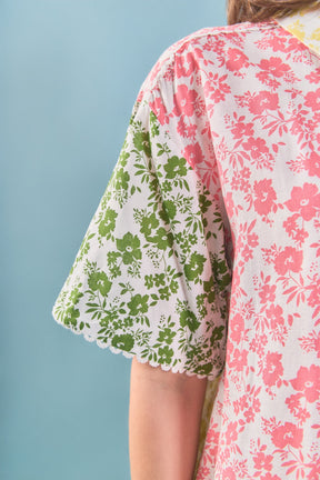 ENGLISH FACTORY - Maisie Colorblock Button-Up Shirt - TOPS available at Objectrare