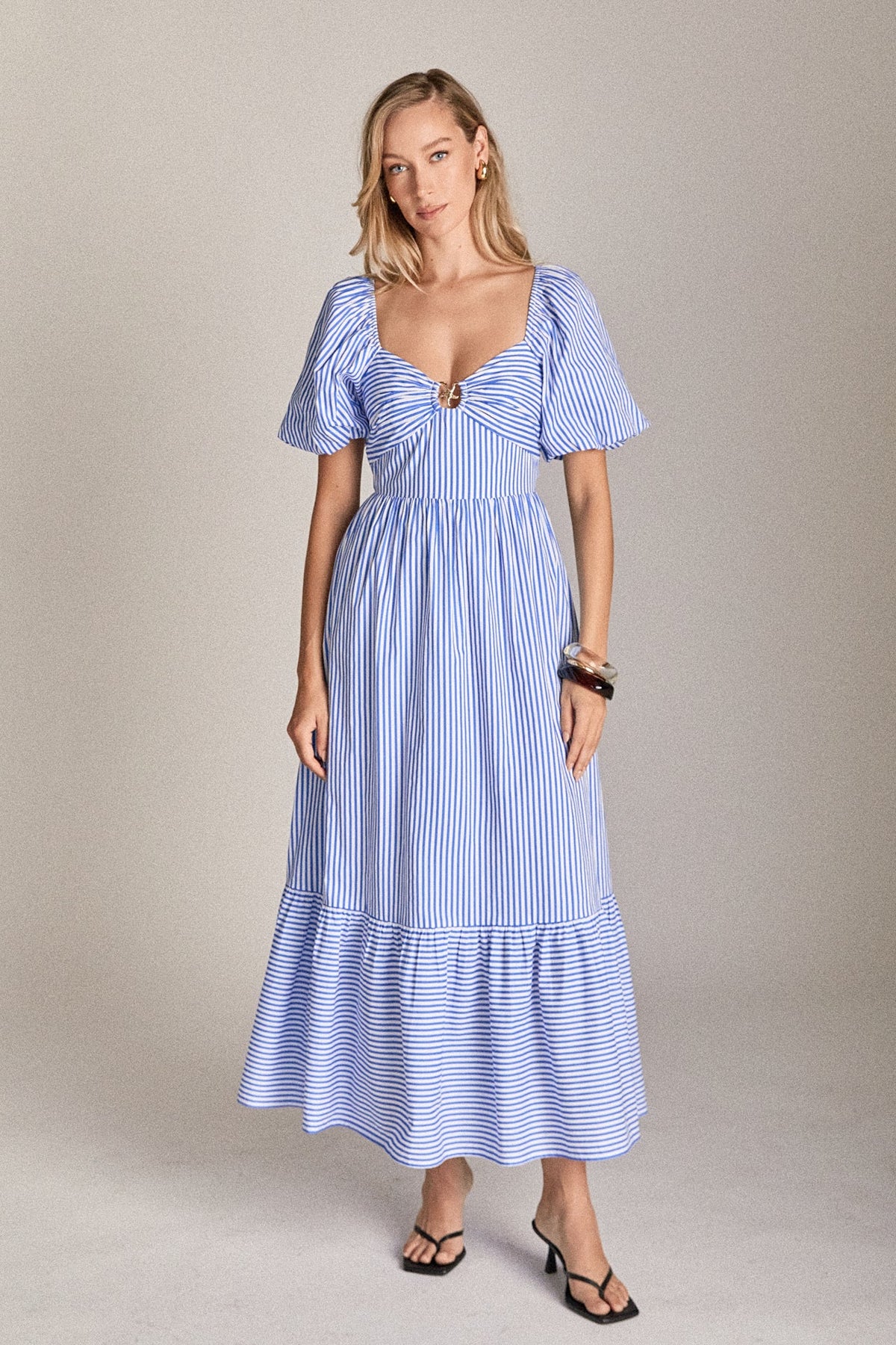 Starfish Striped Midi Dress