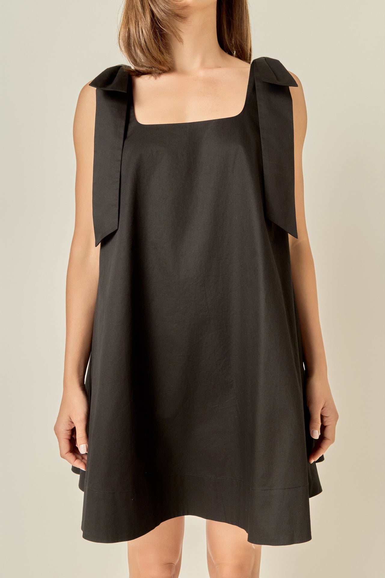 Statement Bow A-Line Mini Dress