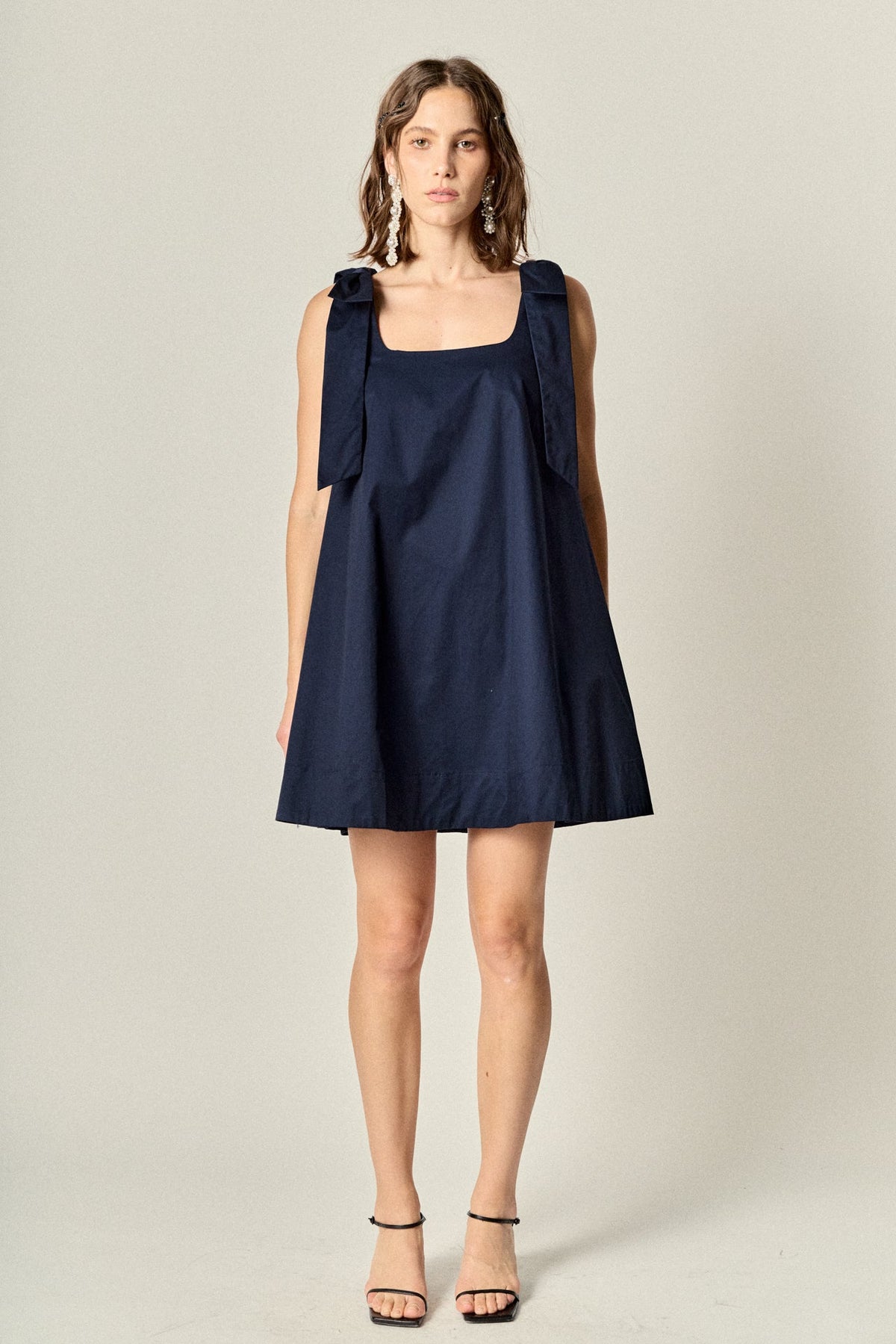 ENGLISH FACTORY - Femme Bow Detail Mini Dress - DRESSES available at Objectrare