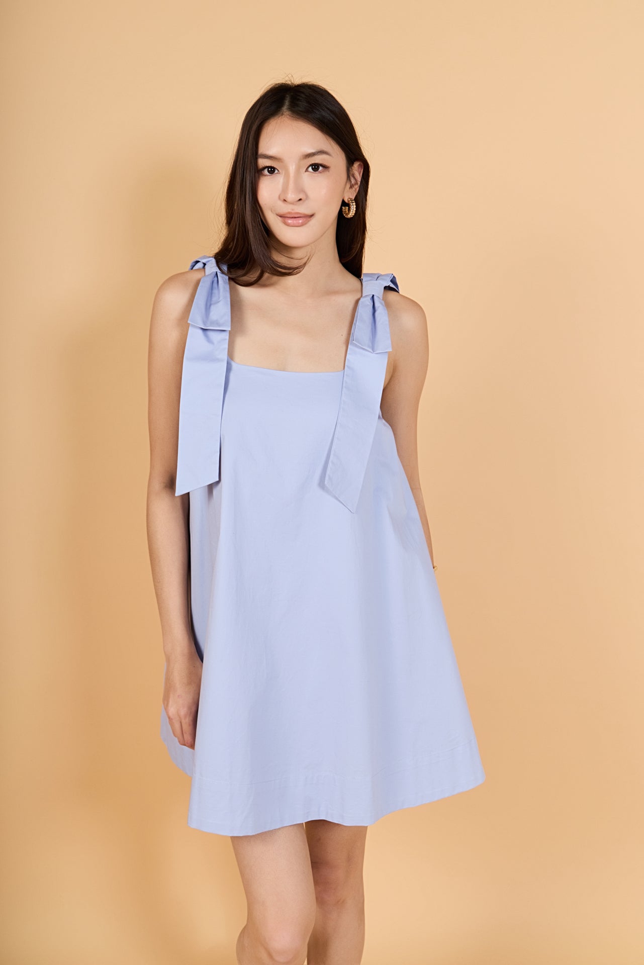 Statement Bow A-Line Mini Dress