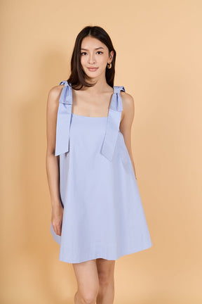 Statement Bow A-Line Mini Dress