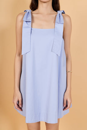 Statement Bow A-Line Mini Dress