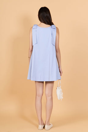Statement Bow A-Line Mini Dress