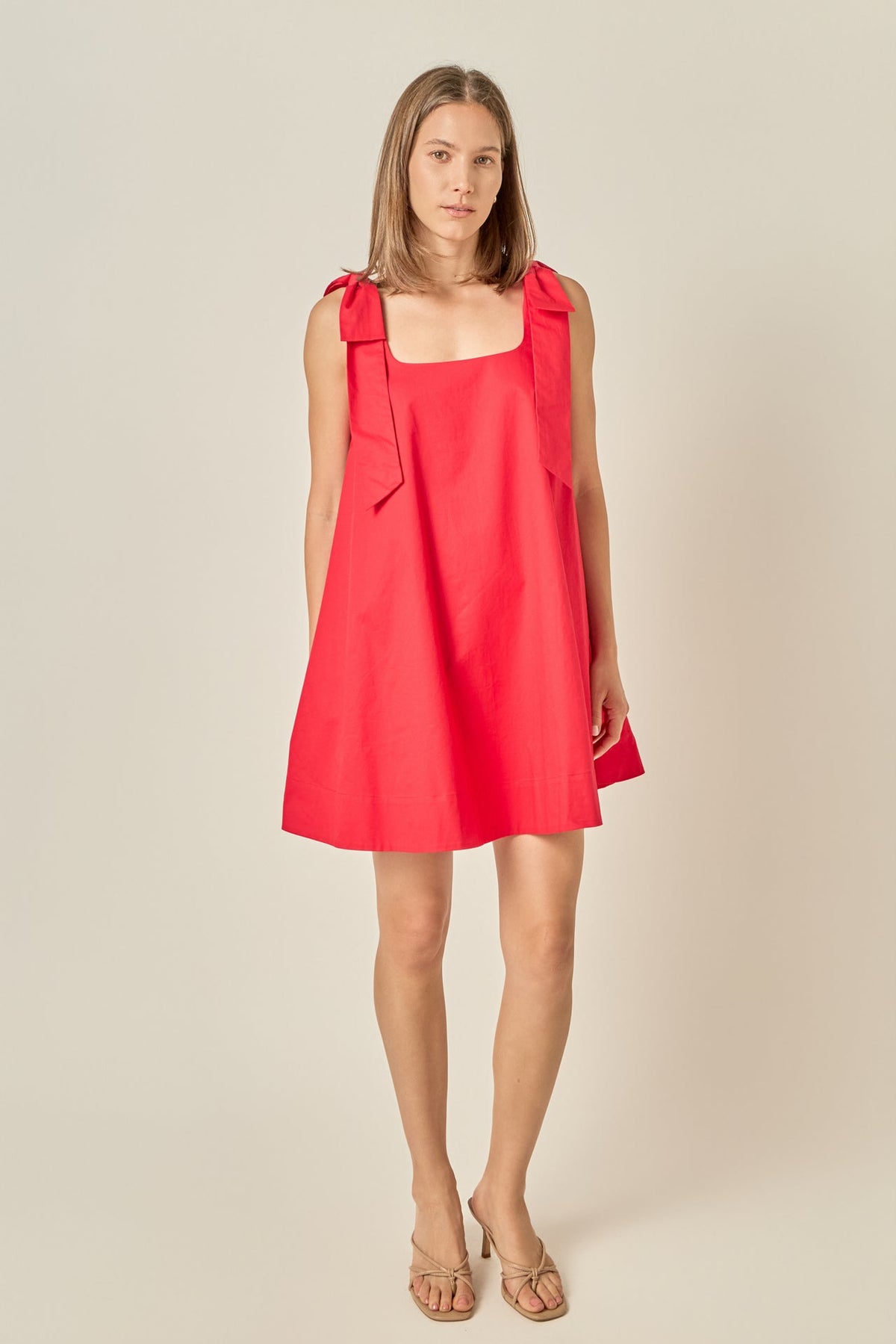 Statement Bow A-Line Mini Dress