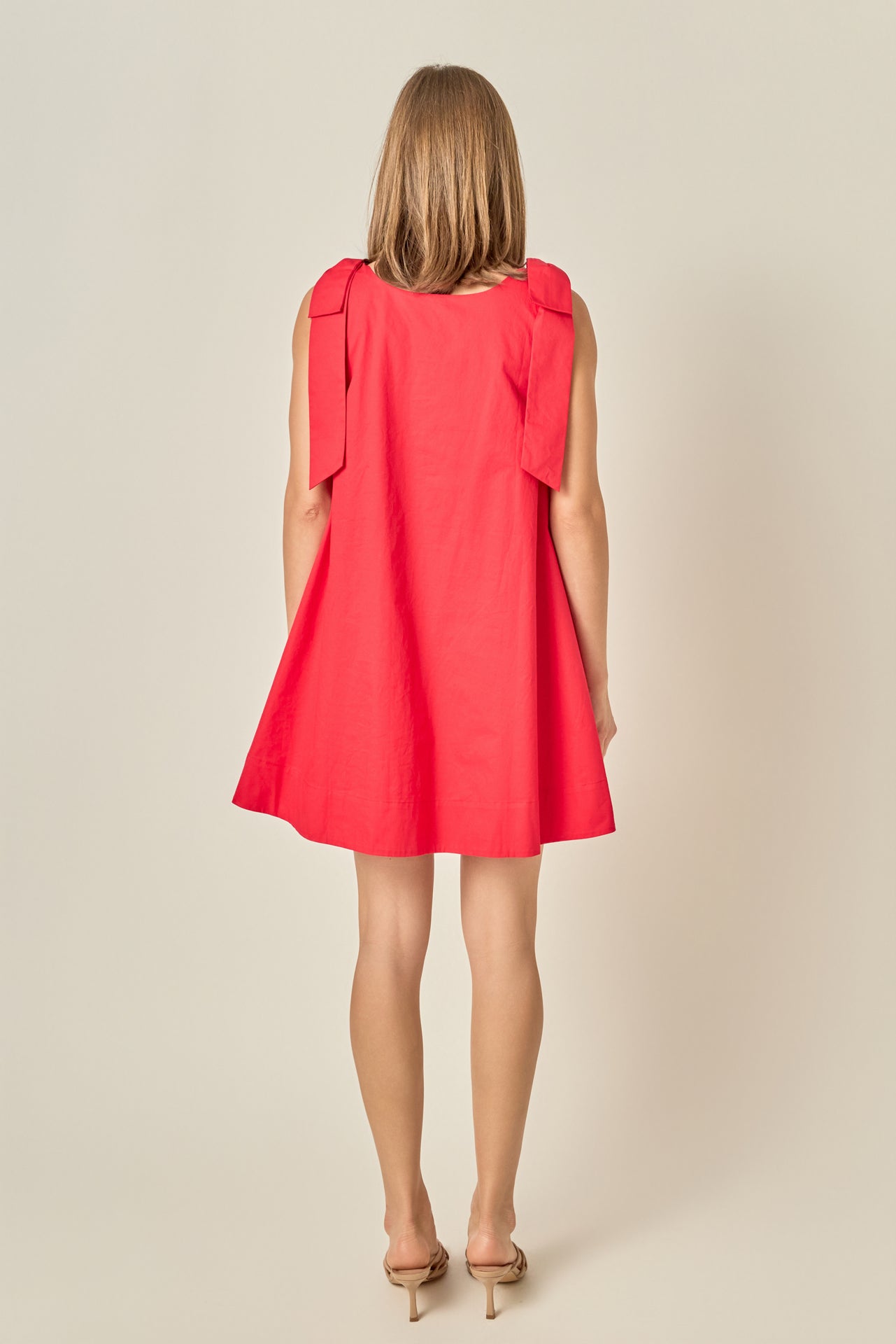 Statement Bow A-Line Mini Dress