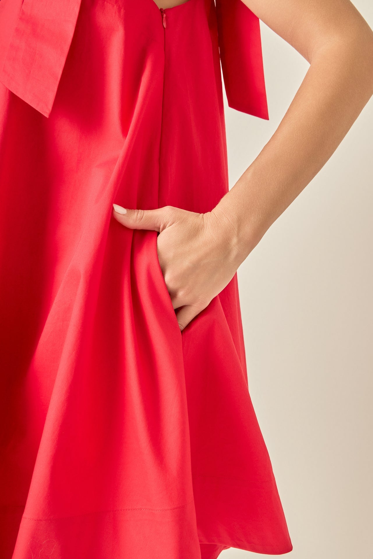 Statement Bow A-Line Mini Dress