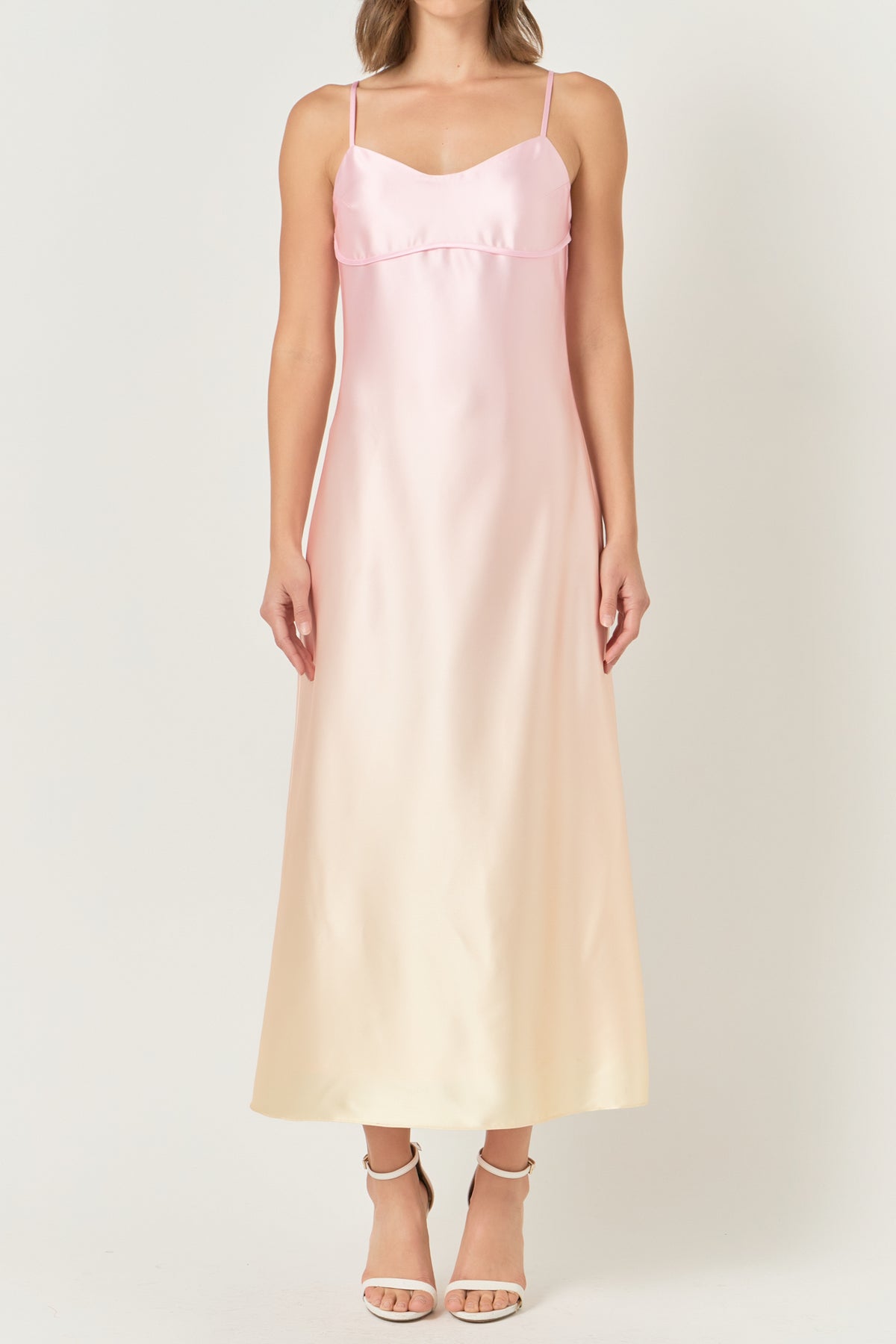 ENDLESS ROSE - Ombre Sleeveless Midi Dress - DRESSES available at Objectrare