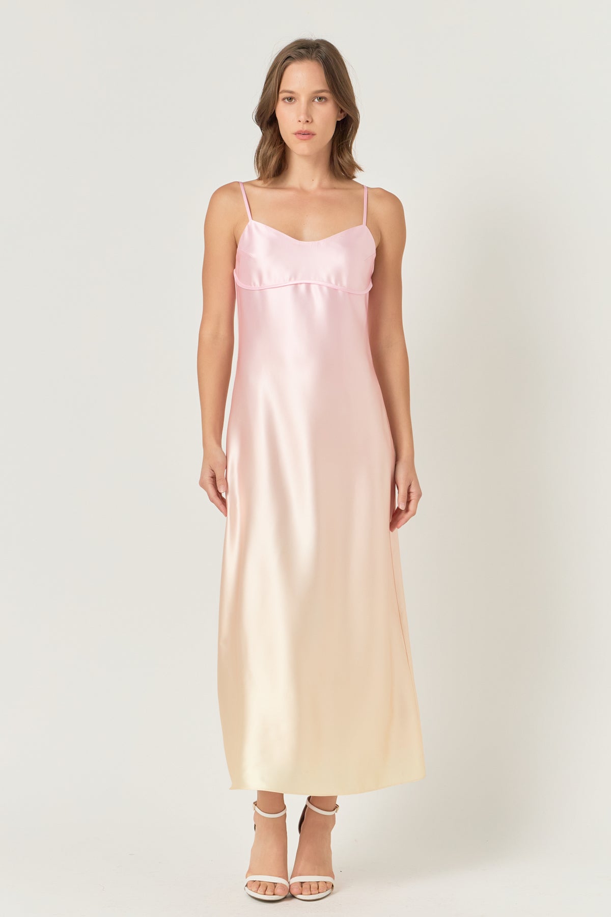 ENDLESS ROSE - Ombre Sleeveless Midi Dress - DRESSES available at Objectrare