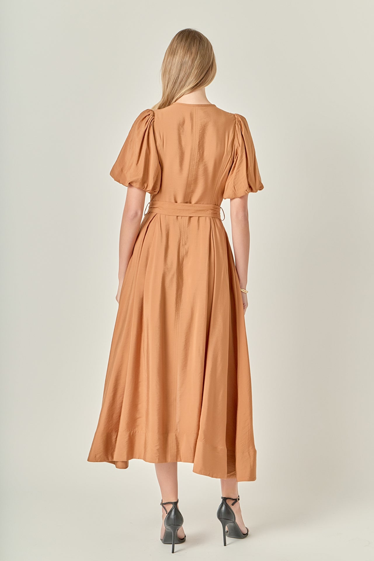 ENGLISH FACTORY - Puff Sleeve Midi Dress - DRESSES available at Objectrare